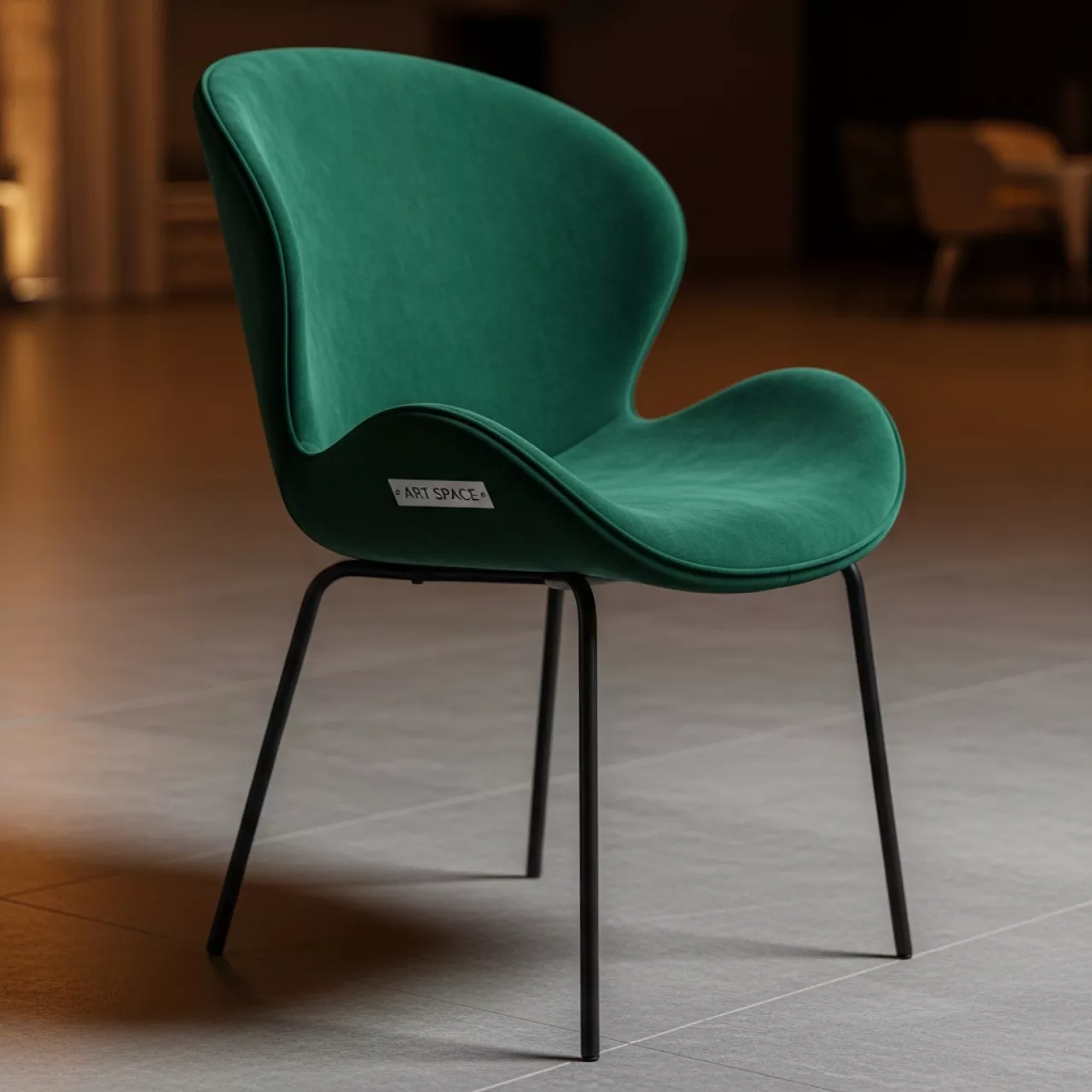 Аренда Стул Алсисар Катания изумруд черный в парке «Ривьера» — ART SPACE