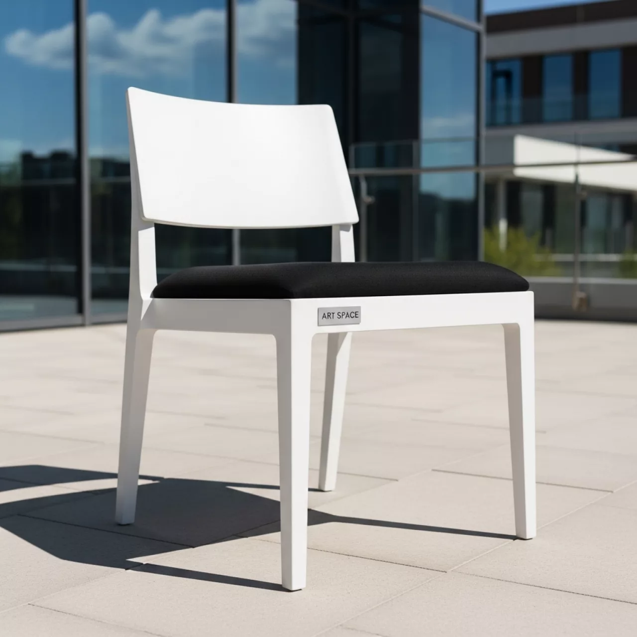 Аренда Стул Амароне белый подушка черная в Bridge Resort — ART SPACE