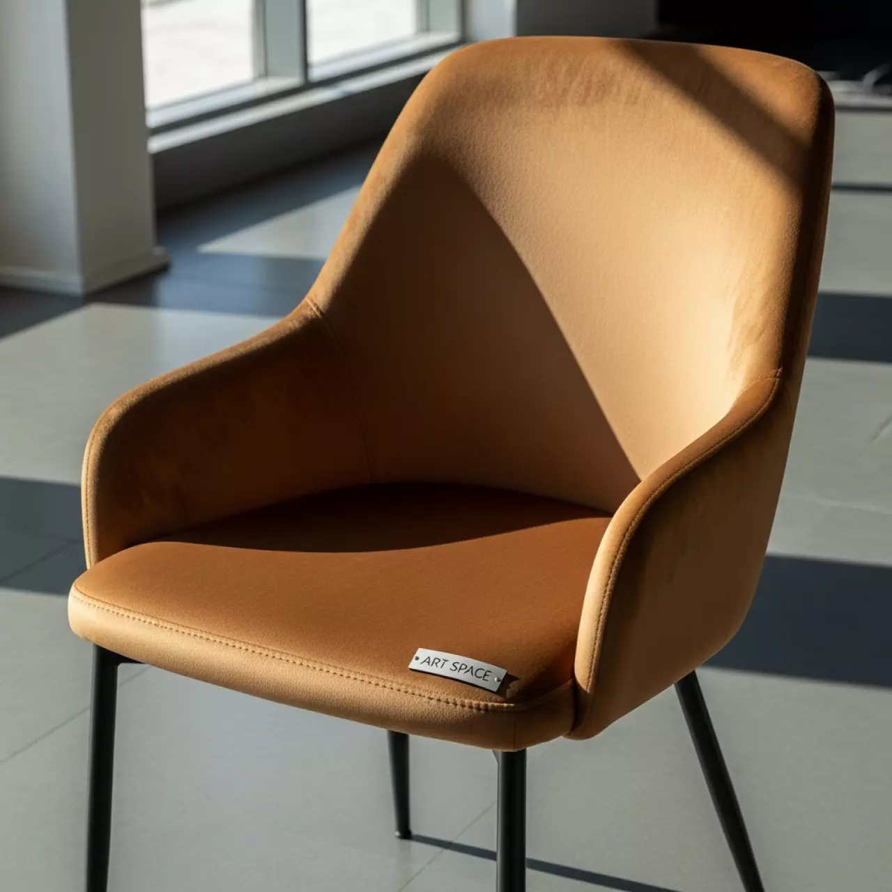 Аренда Стул Амелия велюр коричневый на Медальной площади — ART SPACE