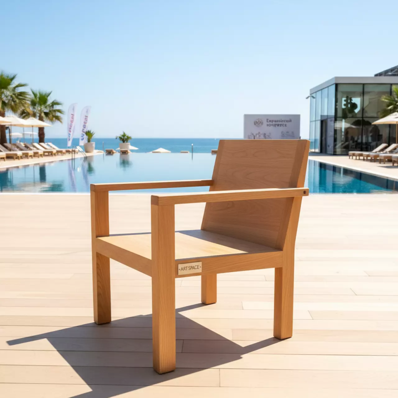 Аренда Стул Аристократ массив лиственницы в пляжном комплексе VinoGrad — ART SPACE