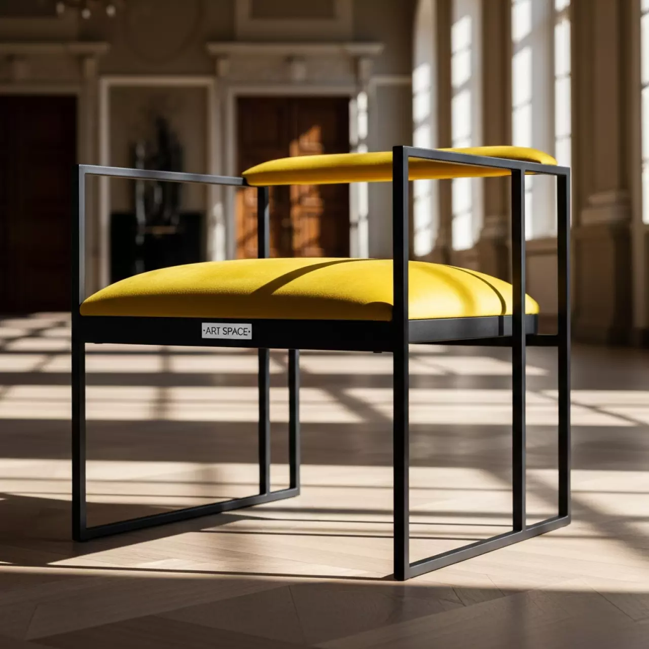Аренда Стул Аронди с лимонной бархатной подушкой в Зале органной и камерной музыки — ART SPACE