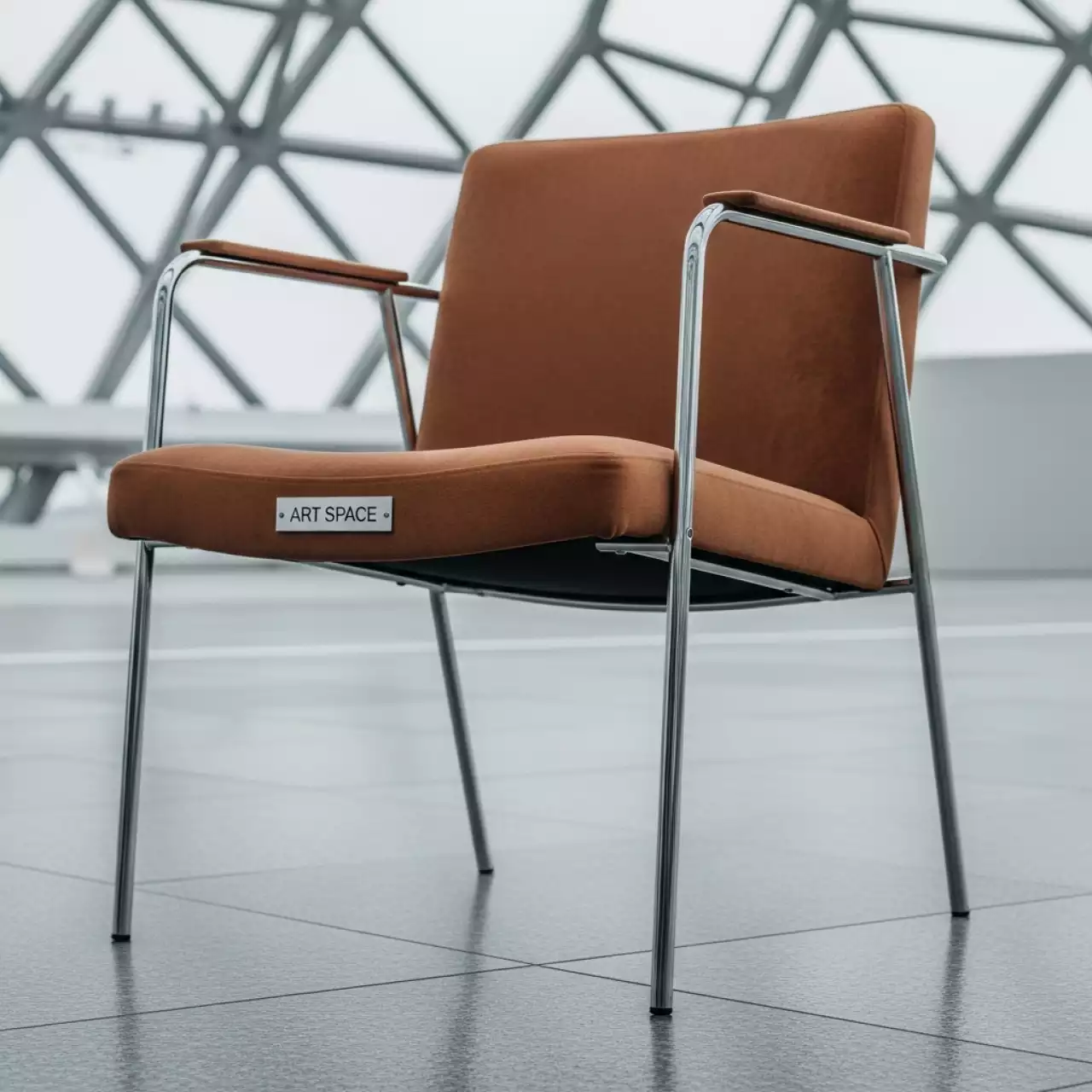 Аренда Стул Астра велюр Connect каркас серебро в ледовом дворце «Большой» — ART SPACE