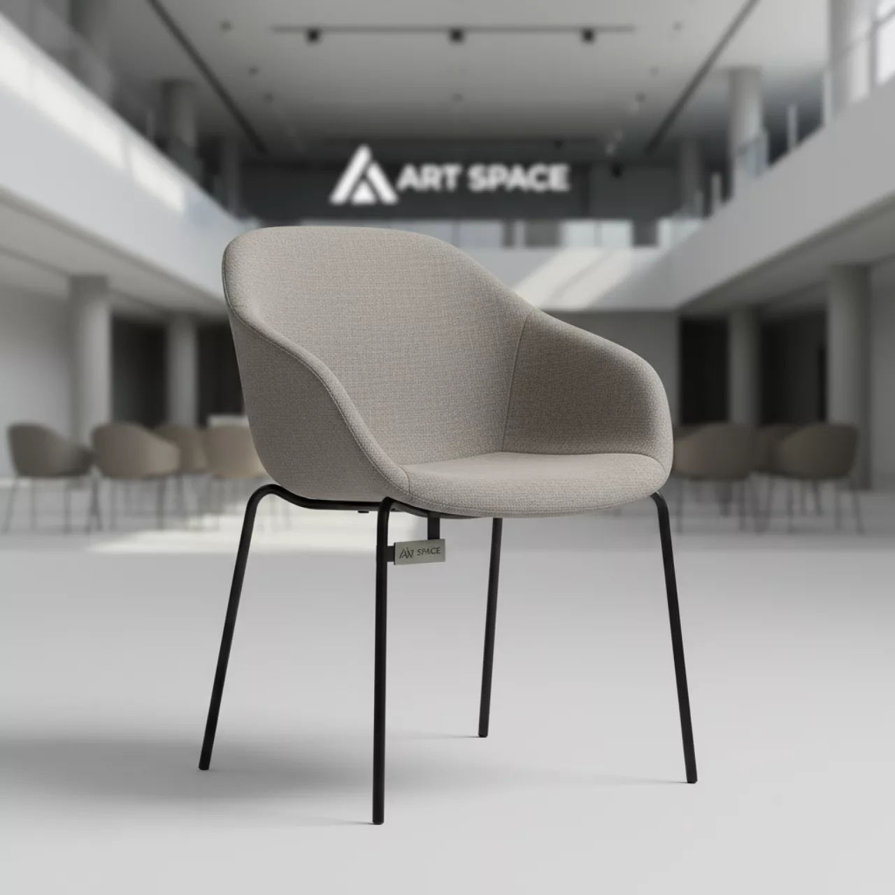 Аренда Стул Азия рогожка Espo каркас черный муар на арене «Фишт» — ART SPACE