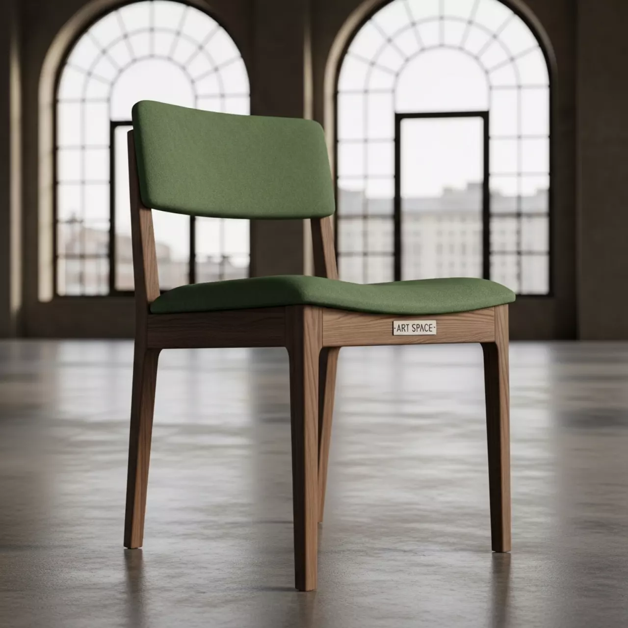 Аренда Стул Bali замша Tornado Moss старинный орех в Зале органной и камерной музыки — ART SPACE