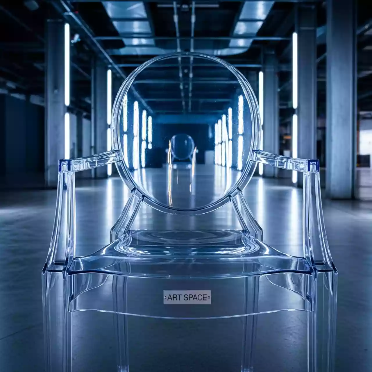 Аренда Стул банкетный прозрачный пластиковый Cristal Light в Керлинговом центре «Ледяной куб» — ART SPACE