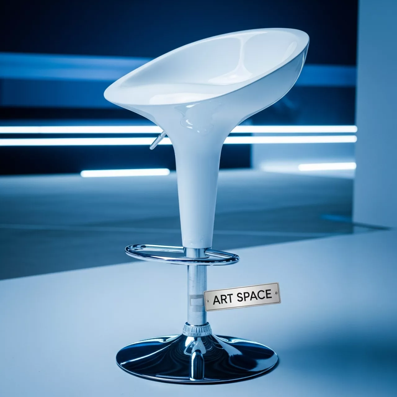 Аренда Стул барный Barny белый в VK Stadium Sirius — ART SPACE