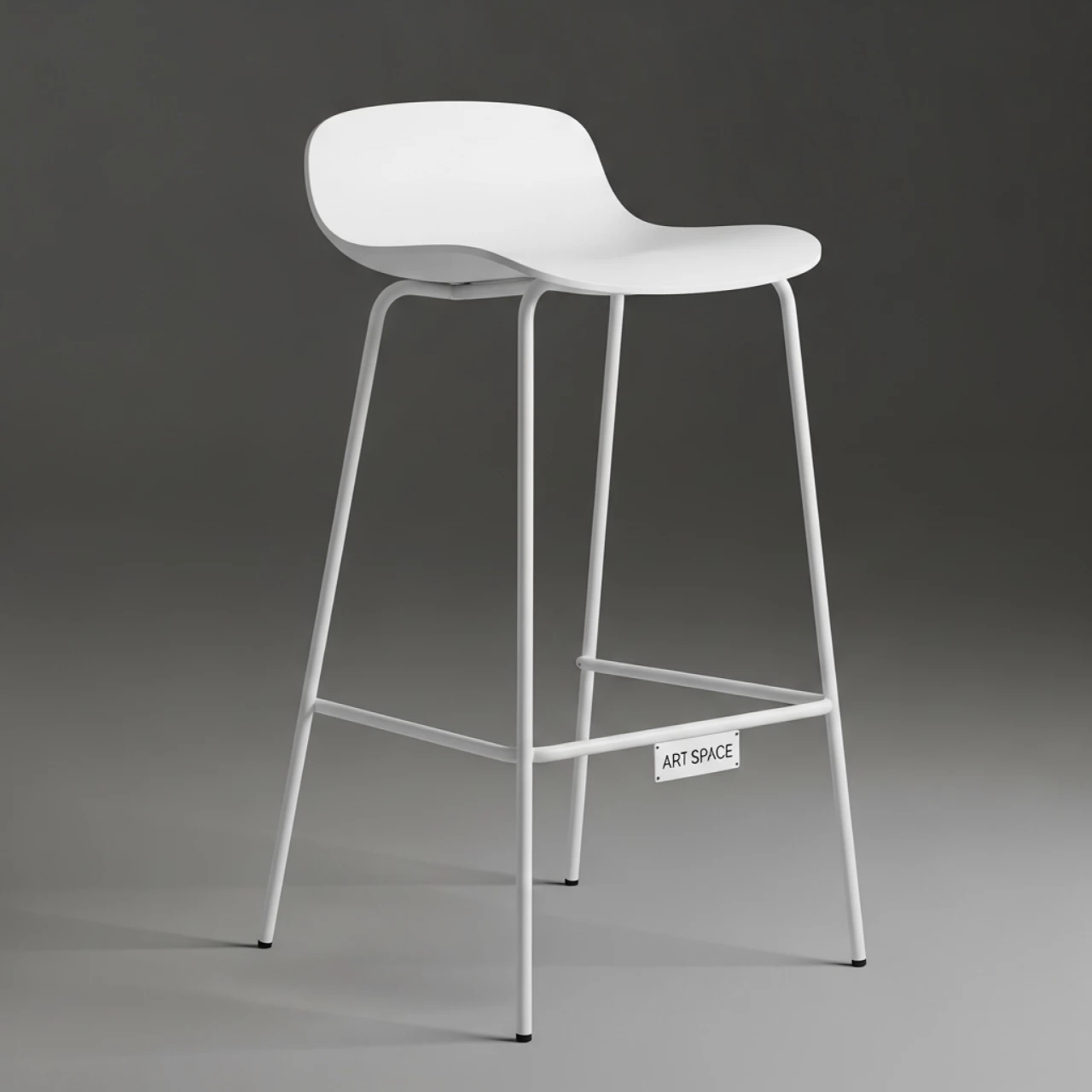 Аренда Стул барный белый Johnson White в ресторане «Магадан» — ART SPACE
