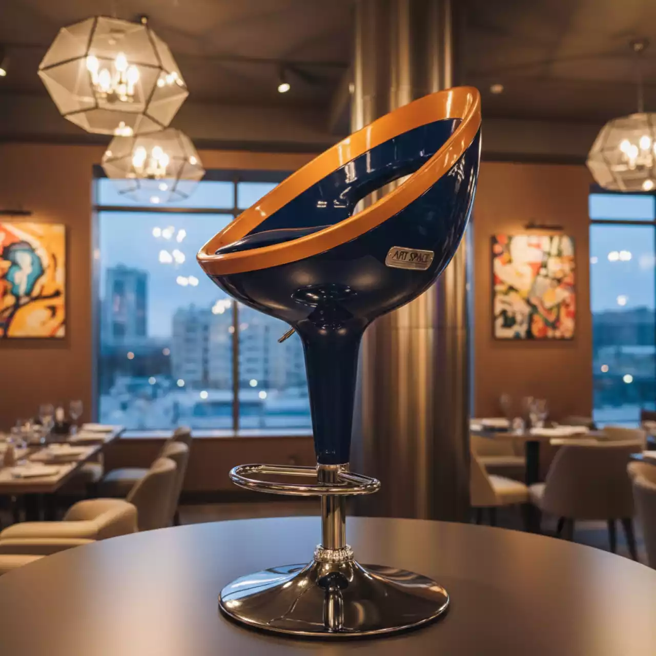 Аренда Стул барный Bomba в ресторане «Баран-Рапан» — ART SPACE