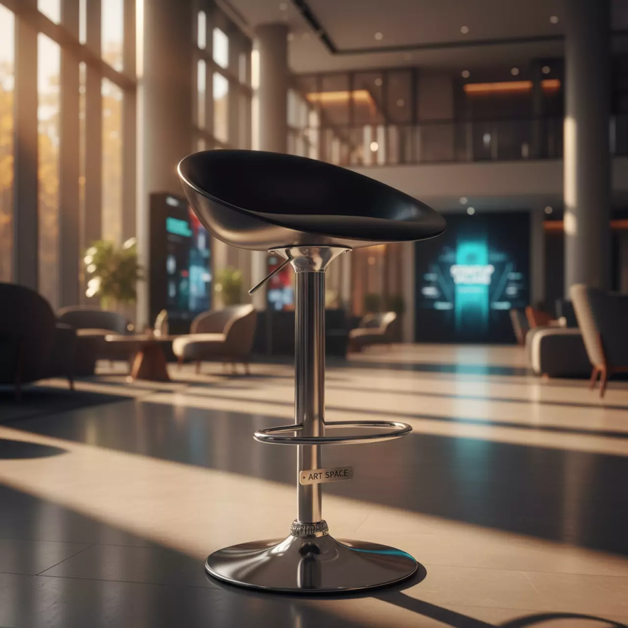 Аренда Стул барный черный Bomba в Sochi Marriott Krasnaya Polyana — ART SPACE