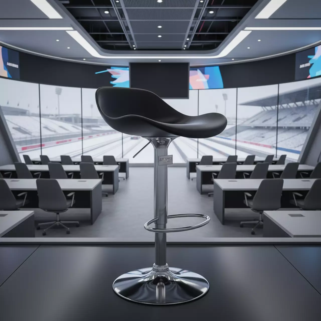 Аренда Стул барный черный Bombo на Сочи Автодроме — ART SPACE