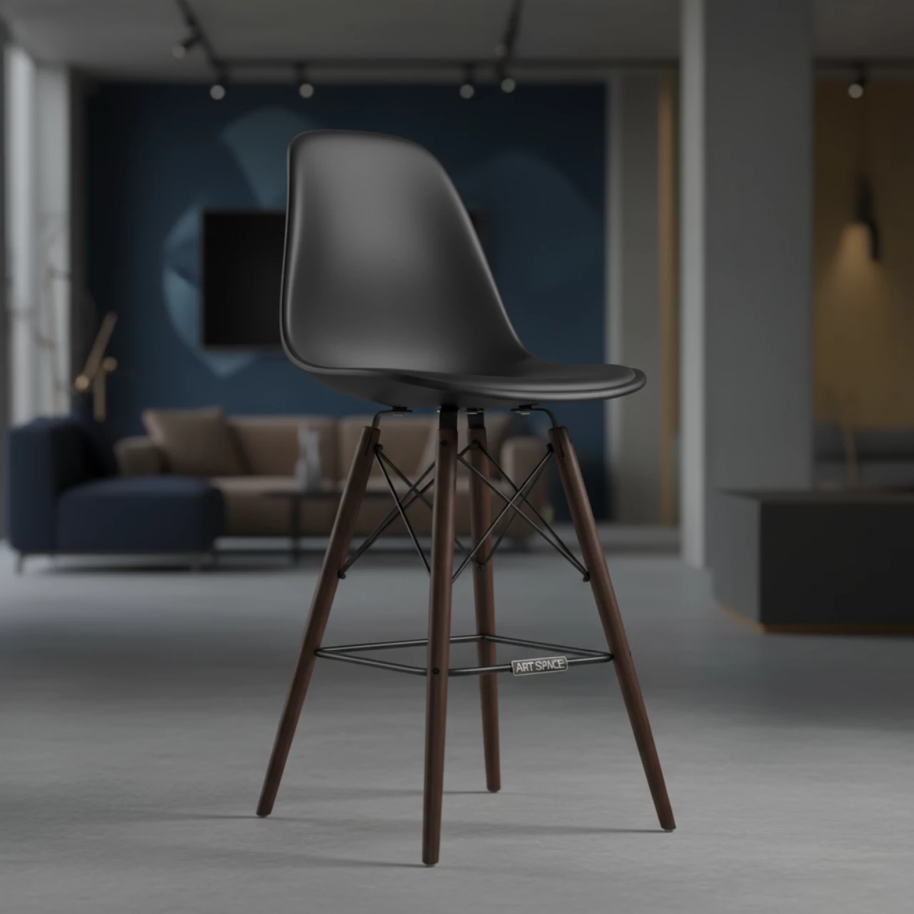 Аренда Стул барный черный Eames DSW Butterfly в Маринс Парк Отеле — ART SPACE