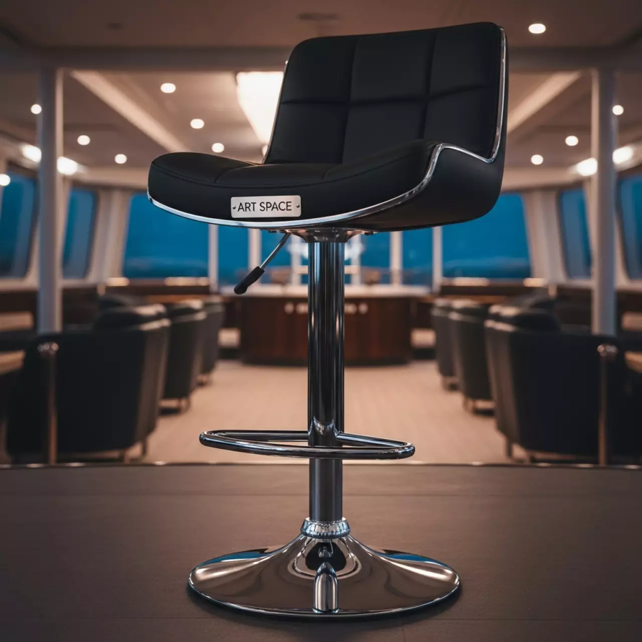 Аренда Стул барный черный kruger на теплоходе «Дагомыс» — ART SPACE