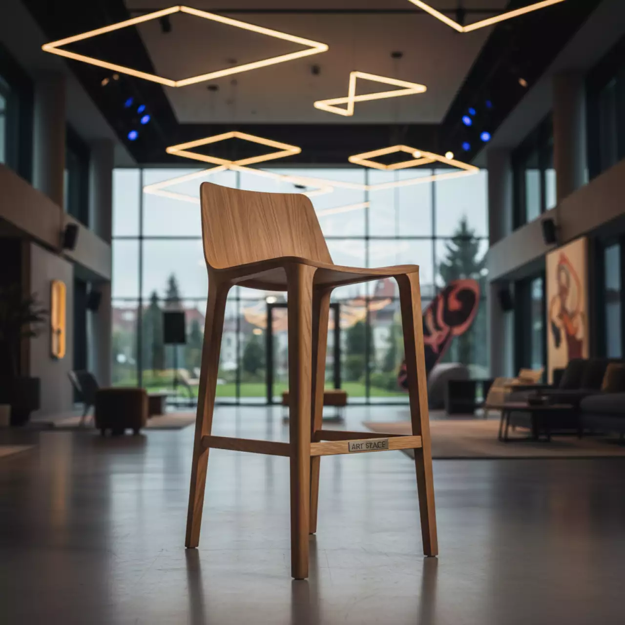 Аренда Стул барный Деманск дуб кера в Rodina Grand Hotel & SPA — ART SPACE