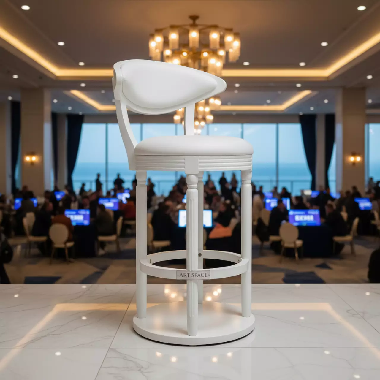 Аренда Стул барный Edisson белый в отеле Hyatt Regency Sochi — ART SPACE