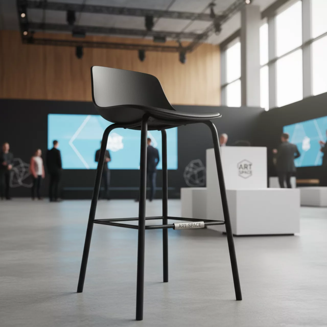 Аренда Стул барный Edisson черный в МФК «Горный» — ART SPACE