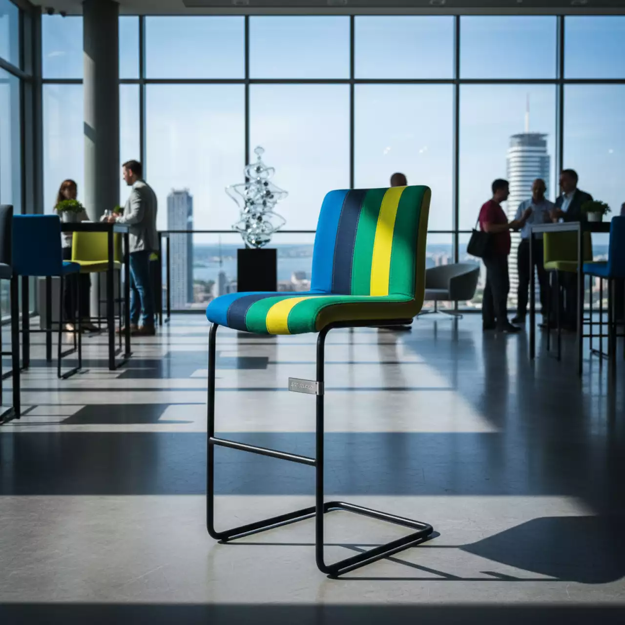 Аренда Стул барный Jazz с обивкой в Panorama by Mercure — ART SPACE