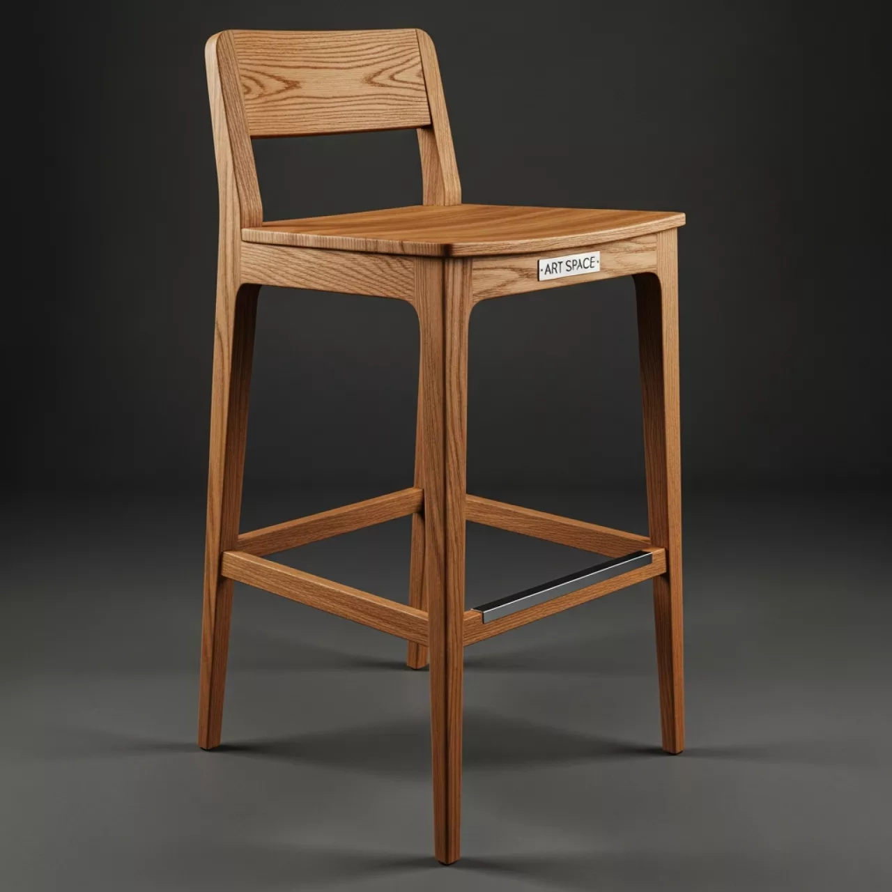 Аренда Стул барный Marta массив дуба натуральный коньяк в Керлинговом центре «Ледяной куб» — ART SPACE