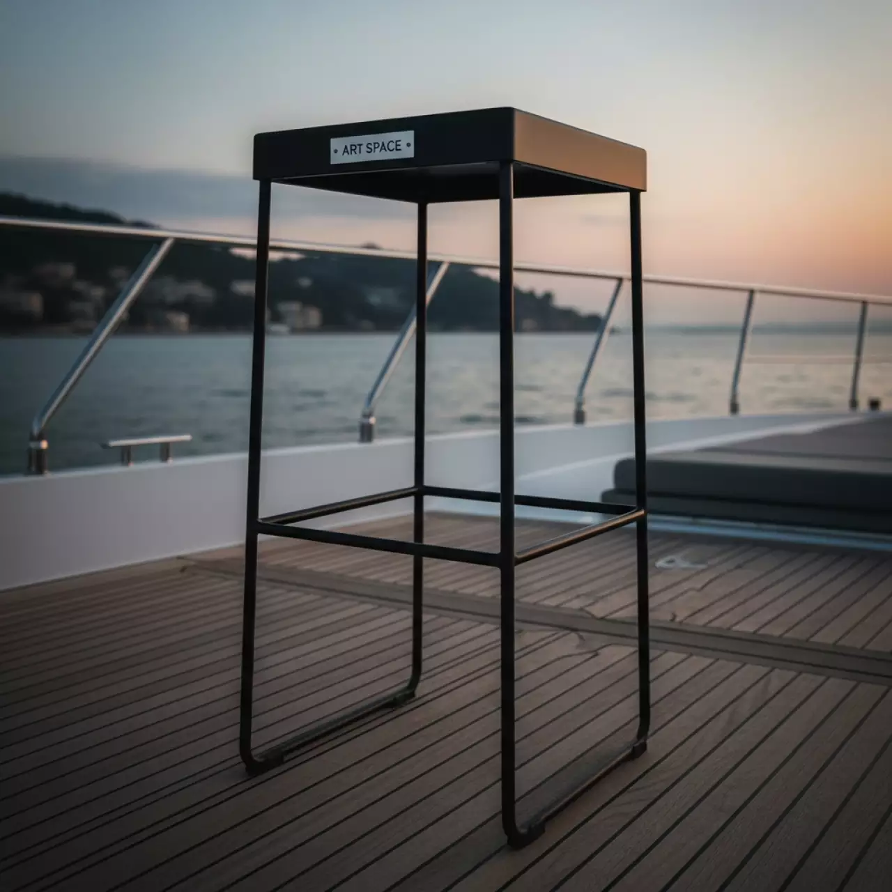 Аренда Стул барный металлический черный на теплоходе «Дагомыс» — ART SPACE