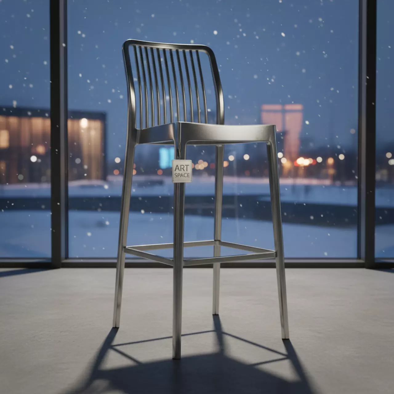 Аренда Стул барный металлический Shine в Omega Sirius — ART SPACE