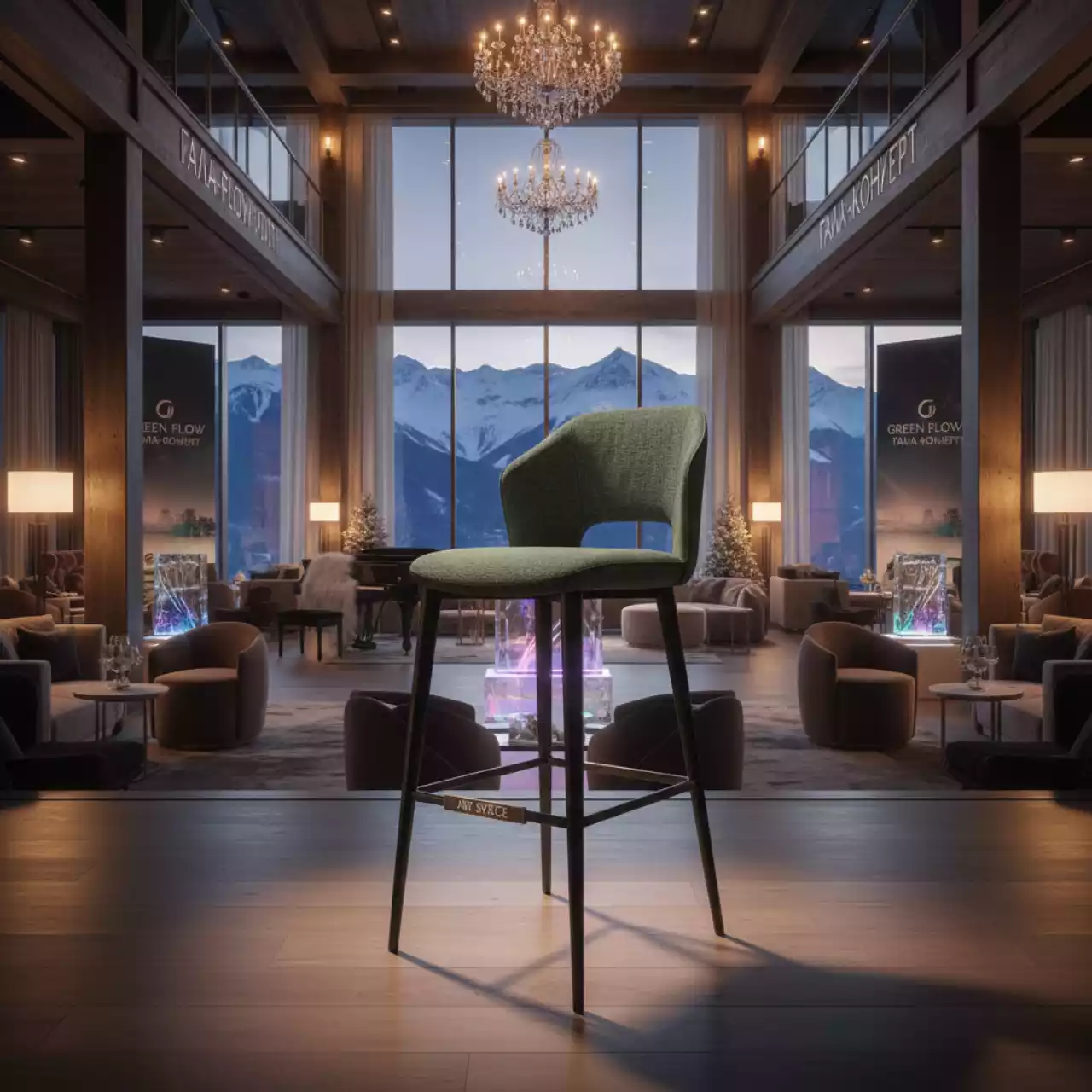 Аренда Стул барный Mezzo в Green Flow Hotel — ART SPACE