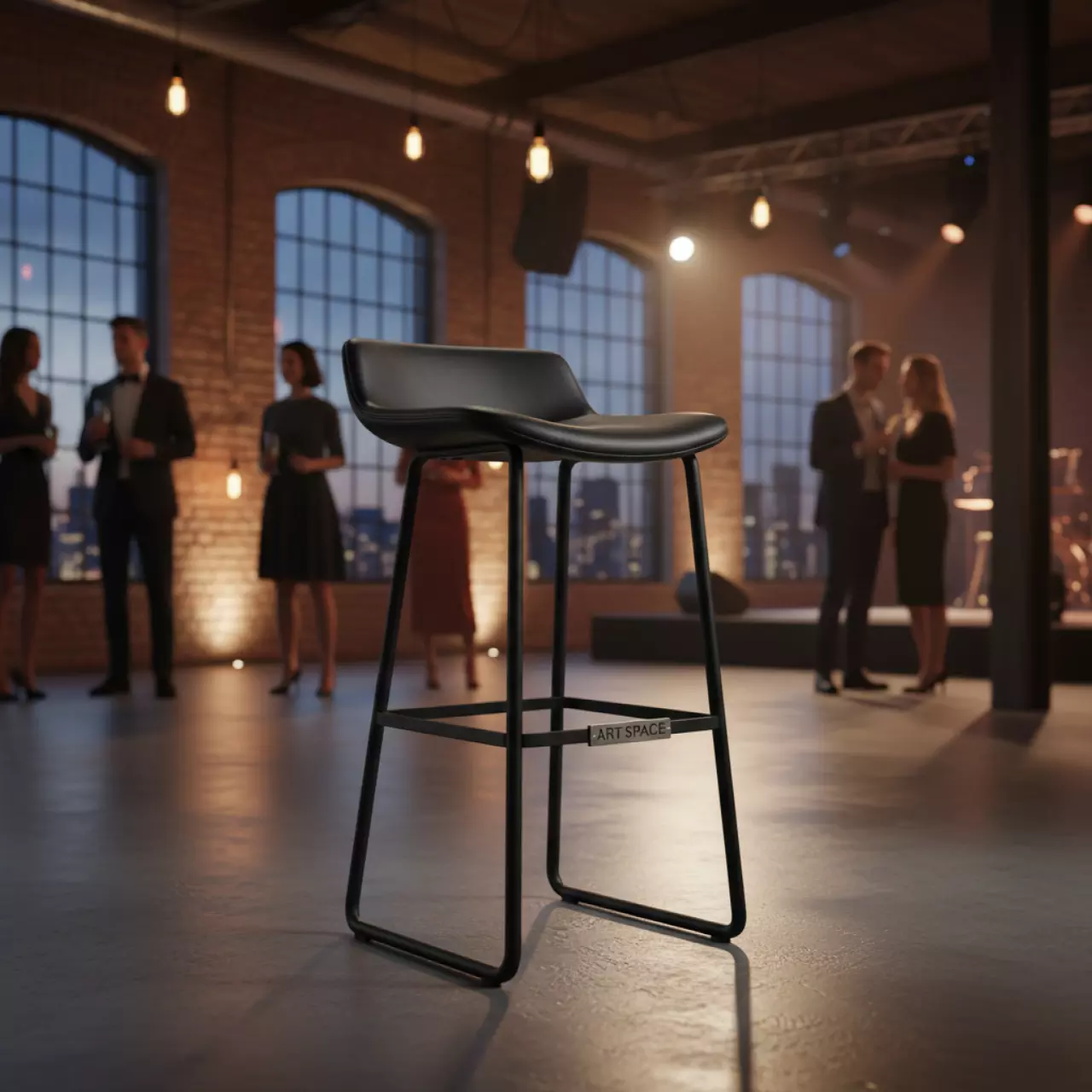 Аренда Стул барный Mira black в лофте «Студия 21» — ART SPACE