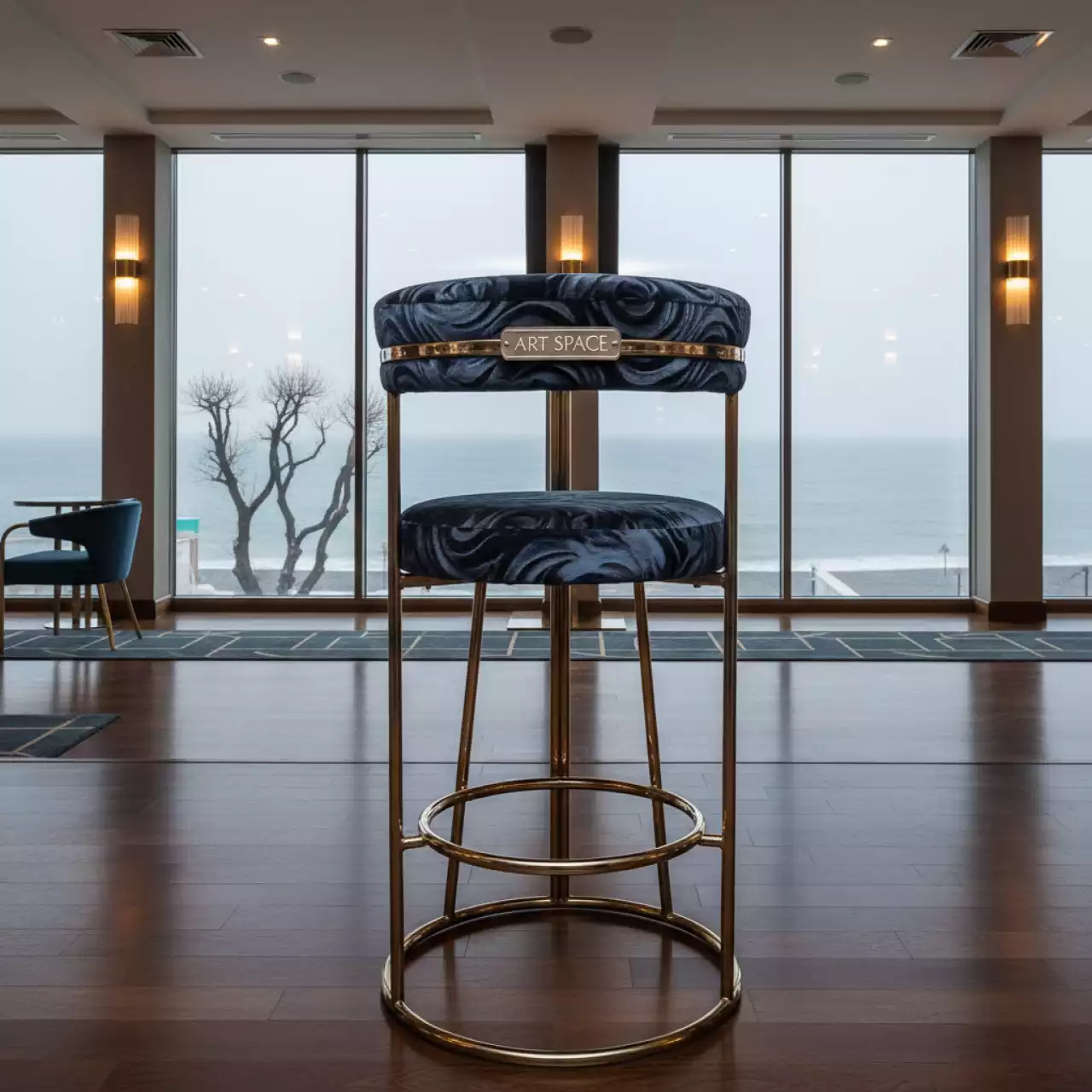 Аренда Стул барный Муар на пляжных клубах Хосты — ART SPACE