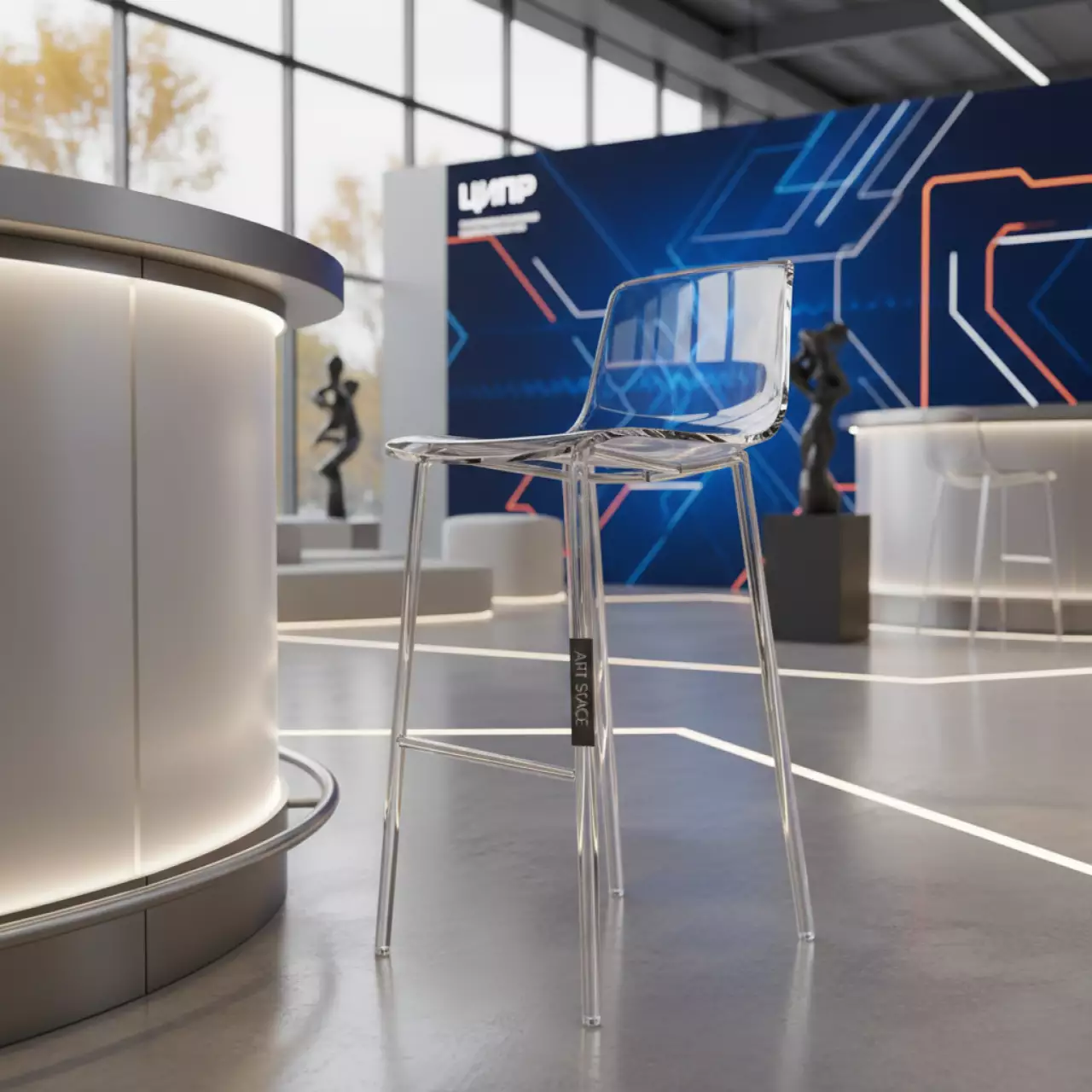 Аренда Стул барный прозрачный X Treme BSL в отеле «Звездный» — ART SPACE
