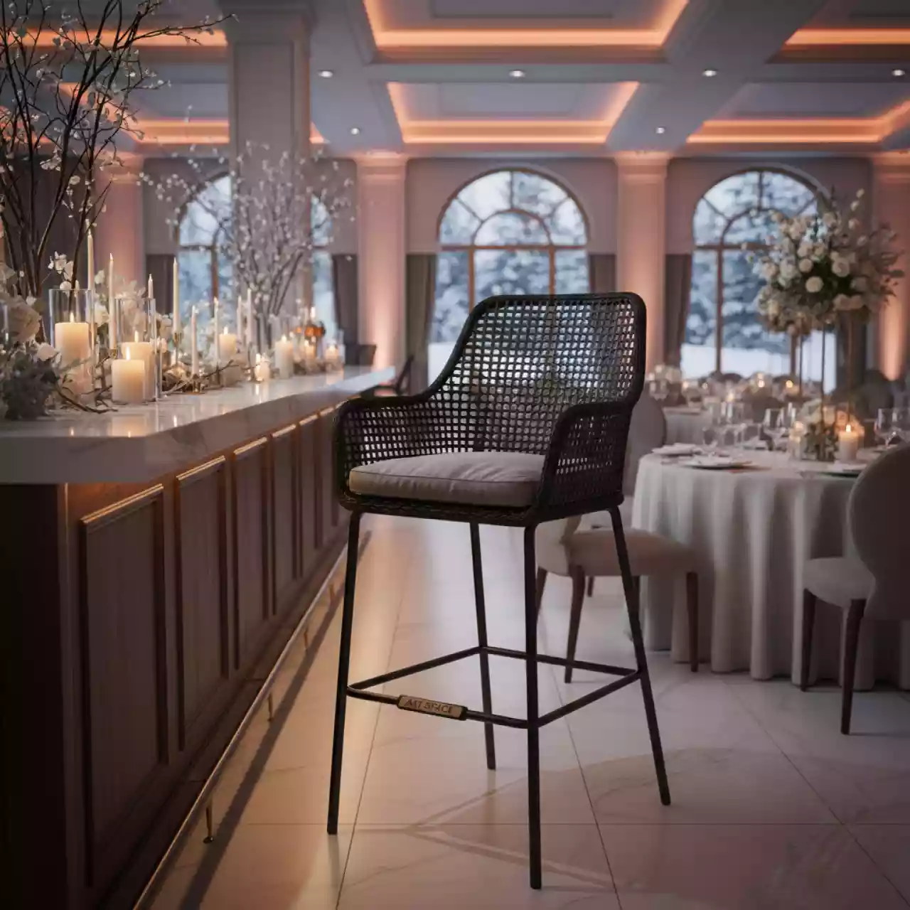 Аренда Стул барный ROTANG LUX MALAGA в Imeretinskiy Hotel — ART SPACE