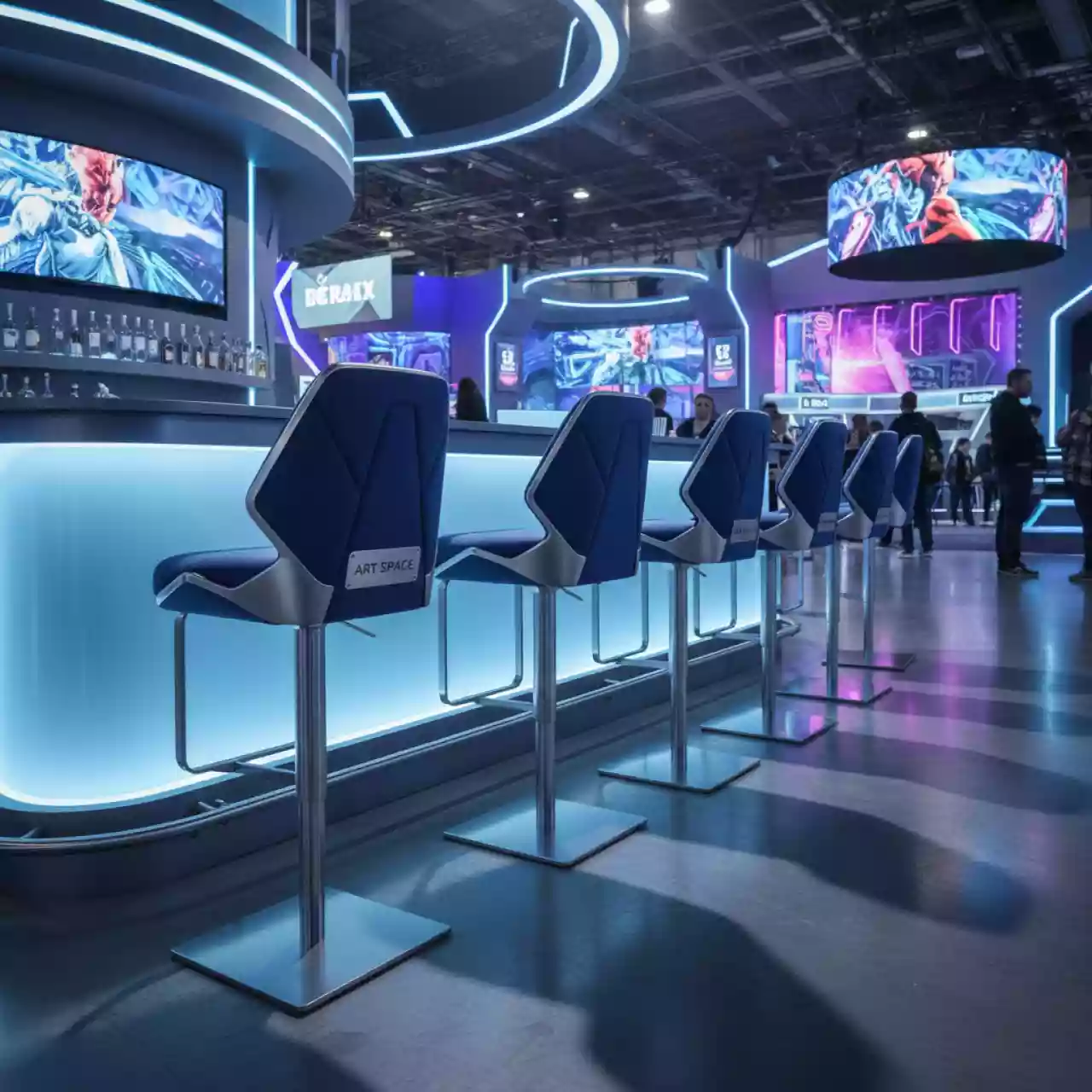 Аренда Стул барный с обивкой Icon BD в Red Arena — ART SPACE