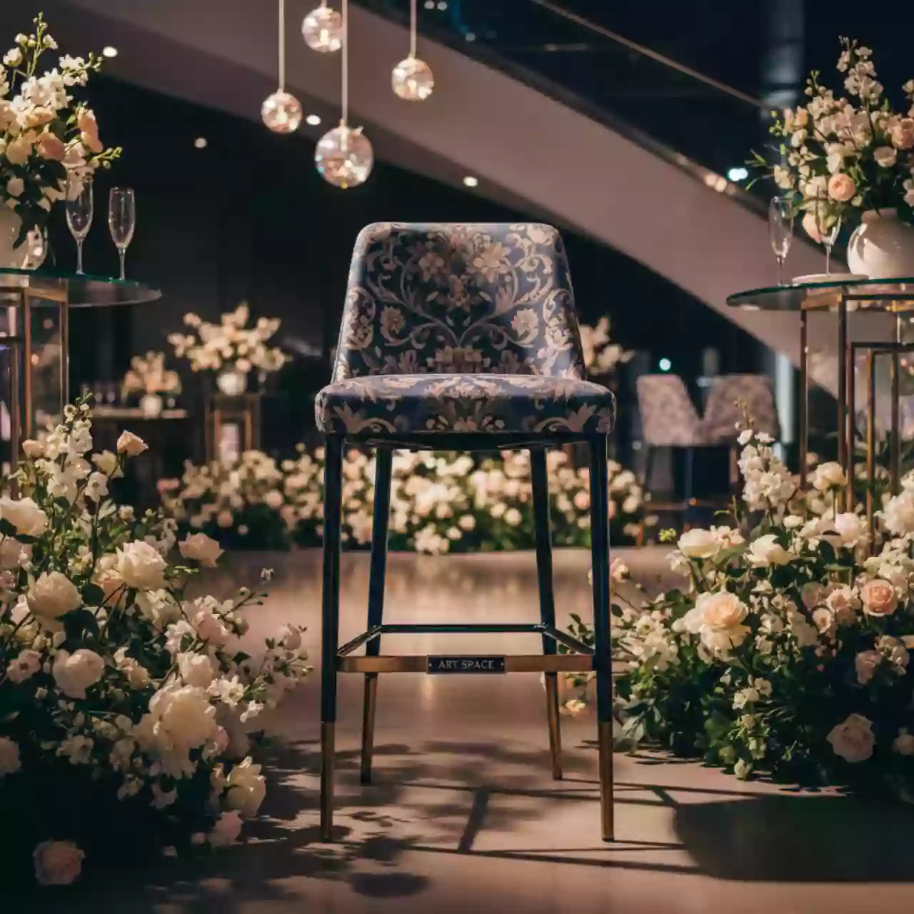 Аренда Стул барный с обивкой Kalea в VK Stadium Sirius — ART SPACE