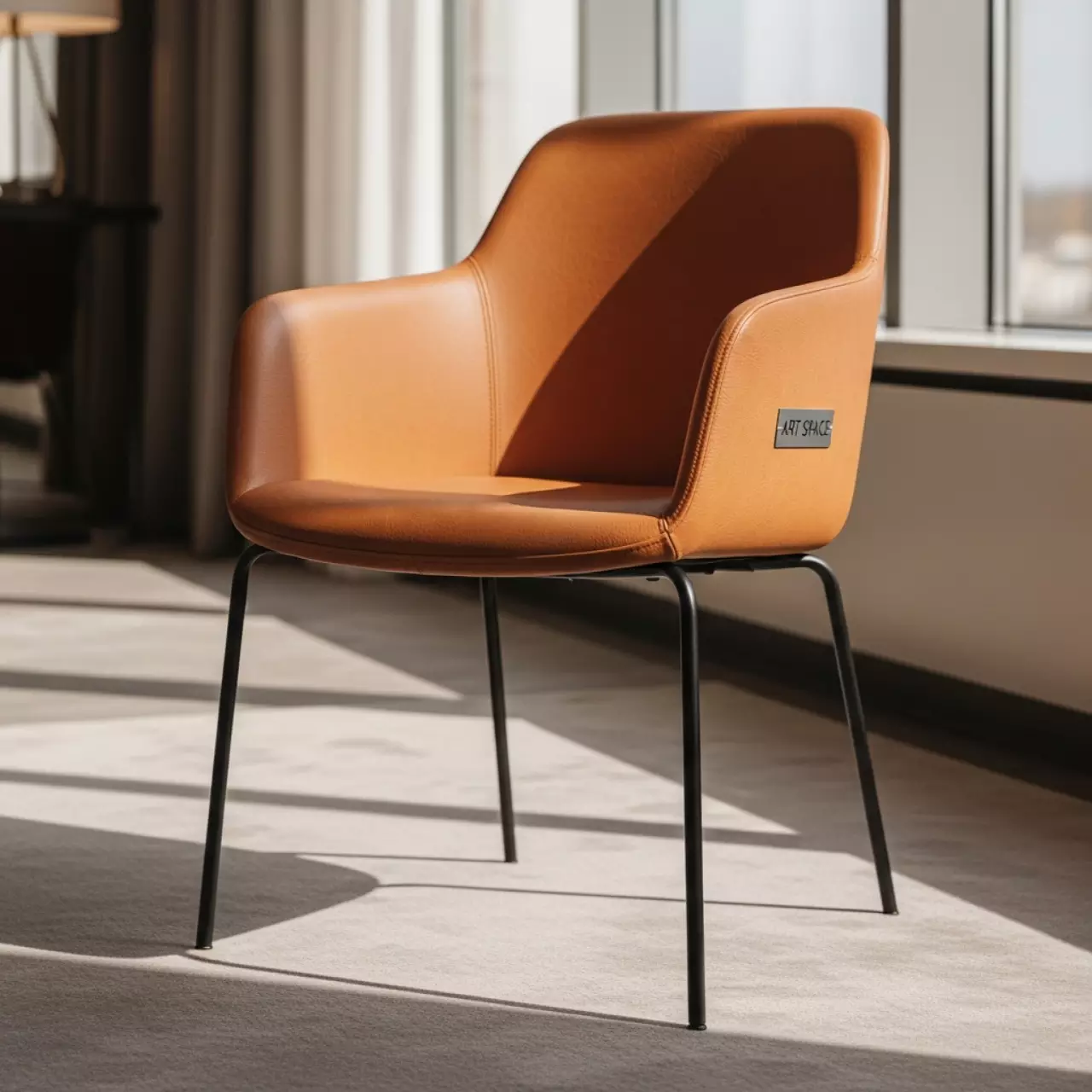 Аренда Стул Barrie капучино кожа в отеле «Звездный» — ART SPACE