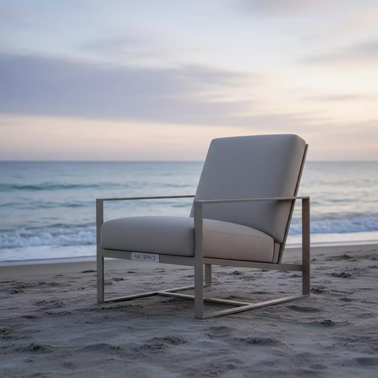 Аренда Стул Барзас бежевый на пляже «Ривьера» — ART SPACE