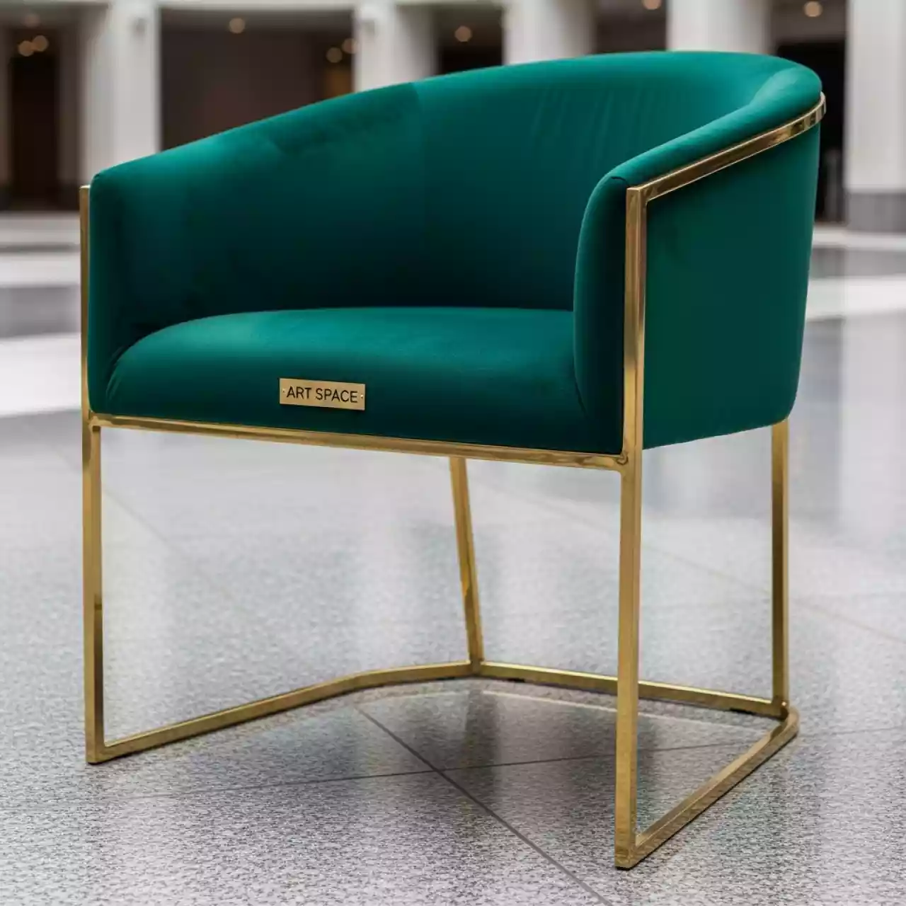 Аренда Стул Баунти велюр Velutto каркас золото BOND CHINA в Cosmos Sochi Hotel — ART SPACE
