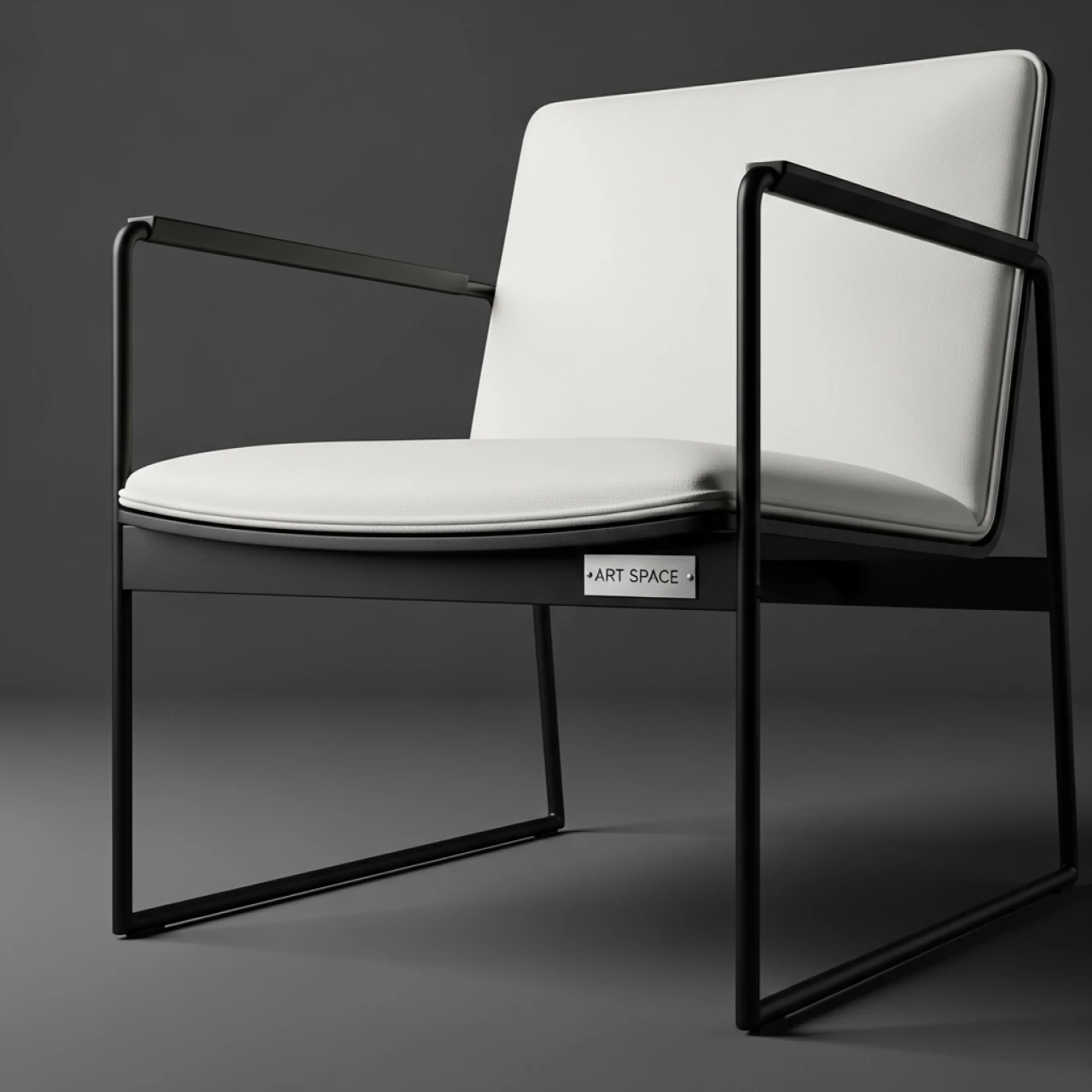 Аренда Стул белая кожа черный каркас Stars LS в Маринс Парк Отеле — ART SPACE