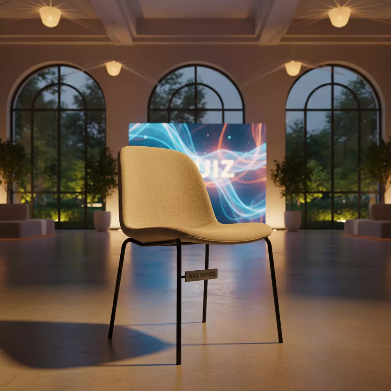 Аренда Стул Belfast бежевый черные ножки в Radisson Collection Paradise — ART SPACE