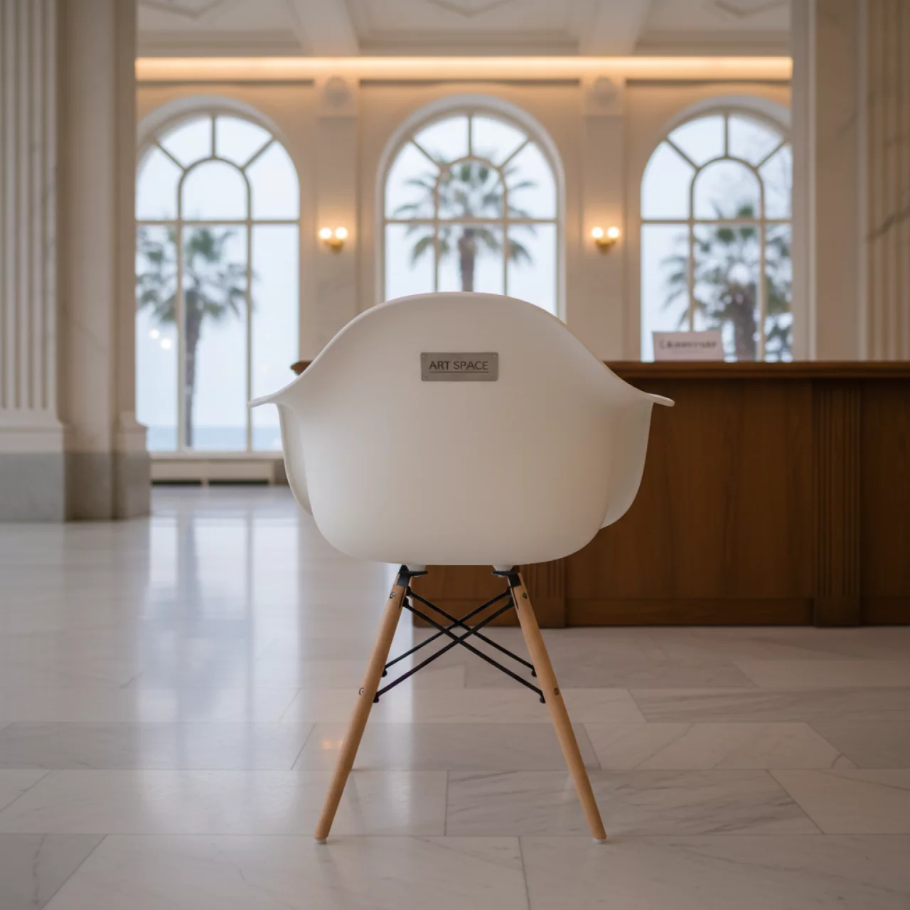 Аренда Стул белый Eames в санатории «Сочи» — ART SPACE