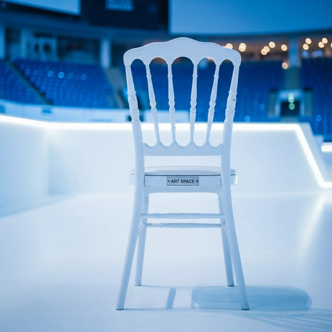 Аренда Стул белый Наполеон в ледовой арене «Шайба» — ART SPACE