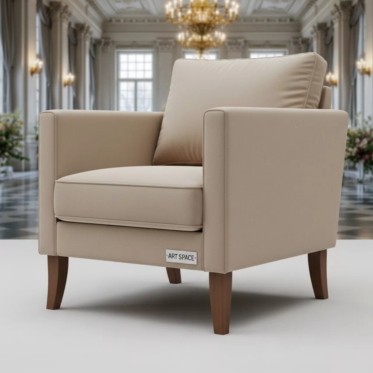 Аренда Стул бежевый Барзас в усадьбе Голицына — ART SPACE