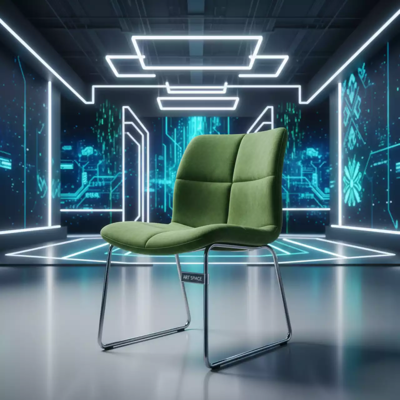 Аренда Стул БРЭМ серебристый папоротниковый бархат в этно-парке «Моя Россия» — ART SPACE