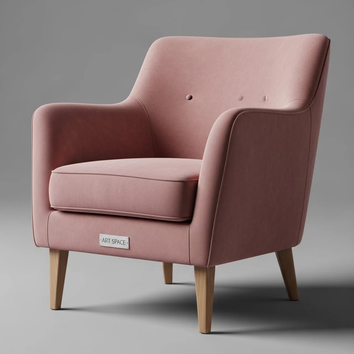 Аренда Стул Бриф велюр пыльно розовый на пляже «Мандарин» — ART SPACE