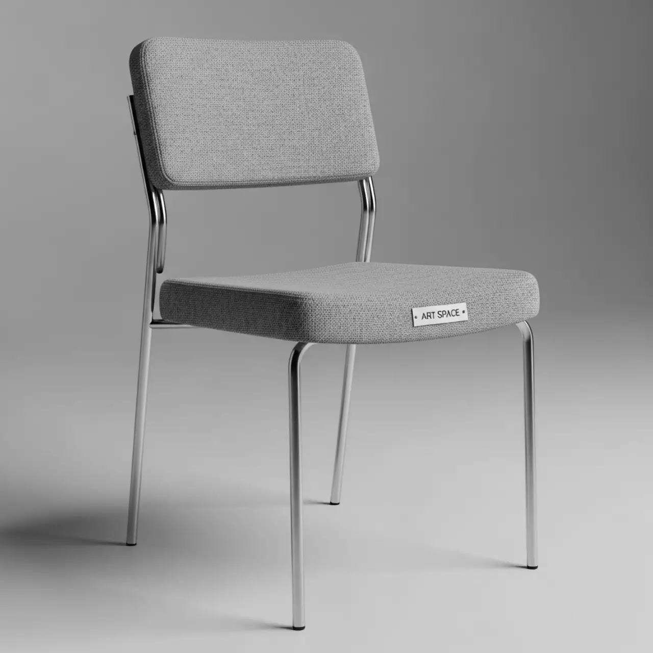 Аренда Стул Бринтелликс с мягкой спинкой серебро серый в ледовом дворце «Роза Хутор» — ART SPACE