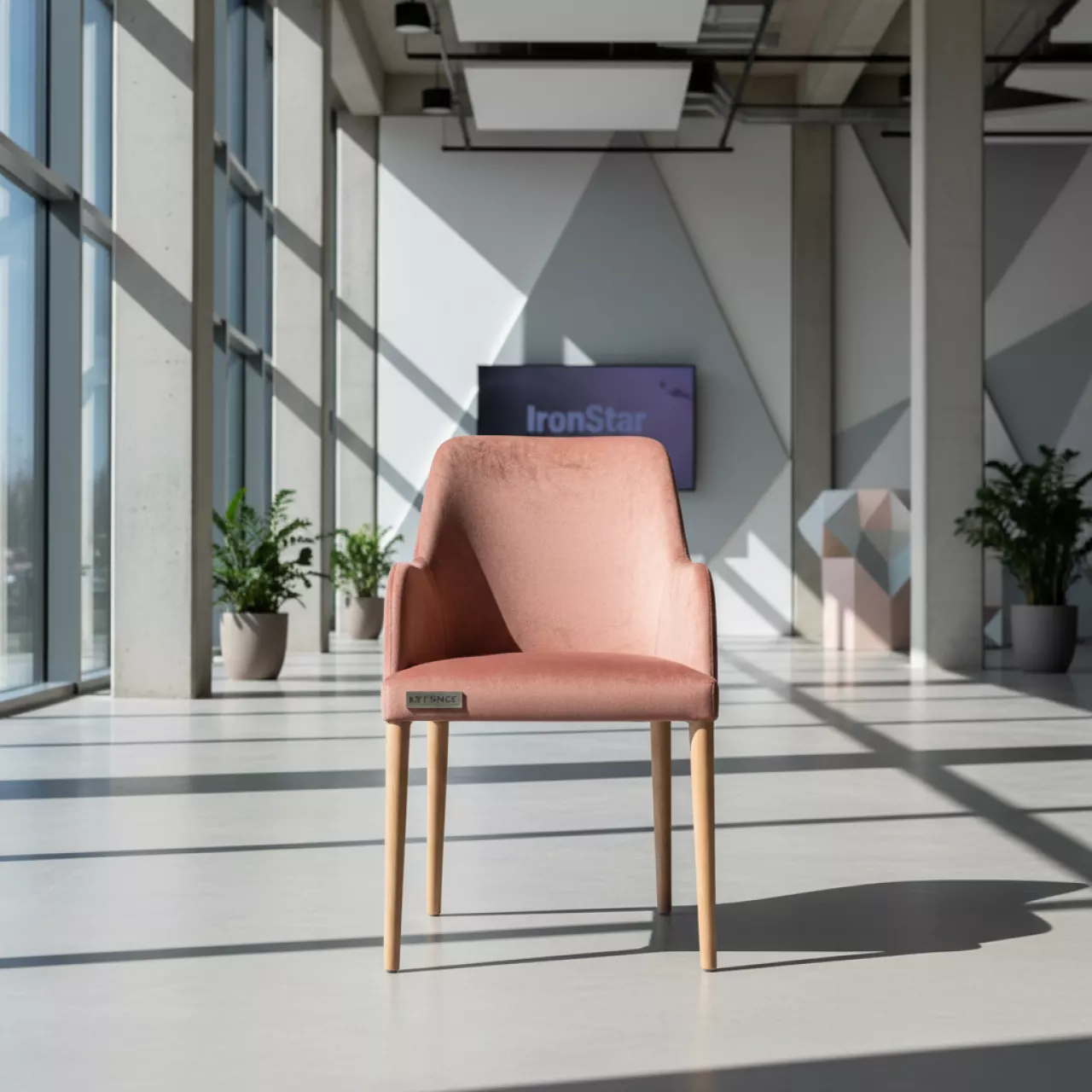 Аренда Стул Брю бронзово розовый велюр в Gamma Sirius — ART SPACE