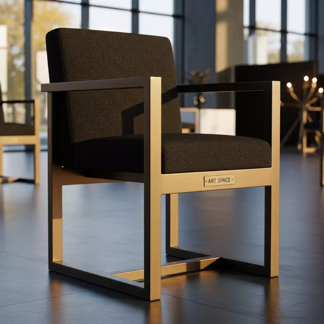 Аренда Стул церковный каркас бронза Крок на вилле «Анна» — ART SPACE