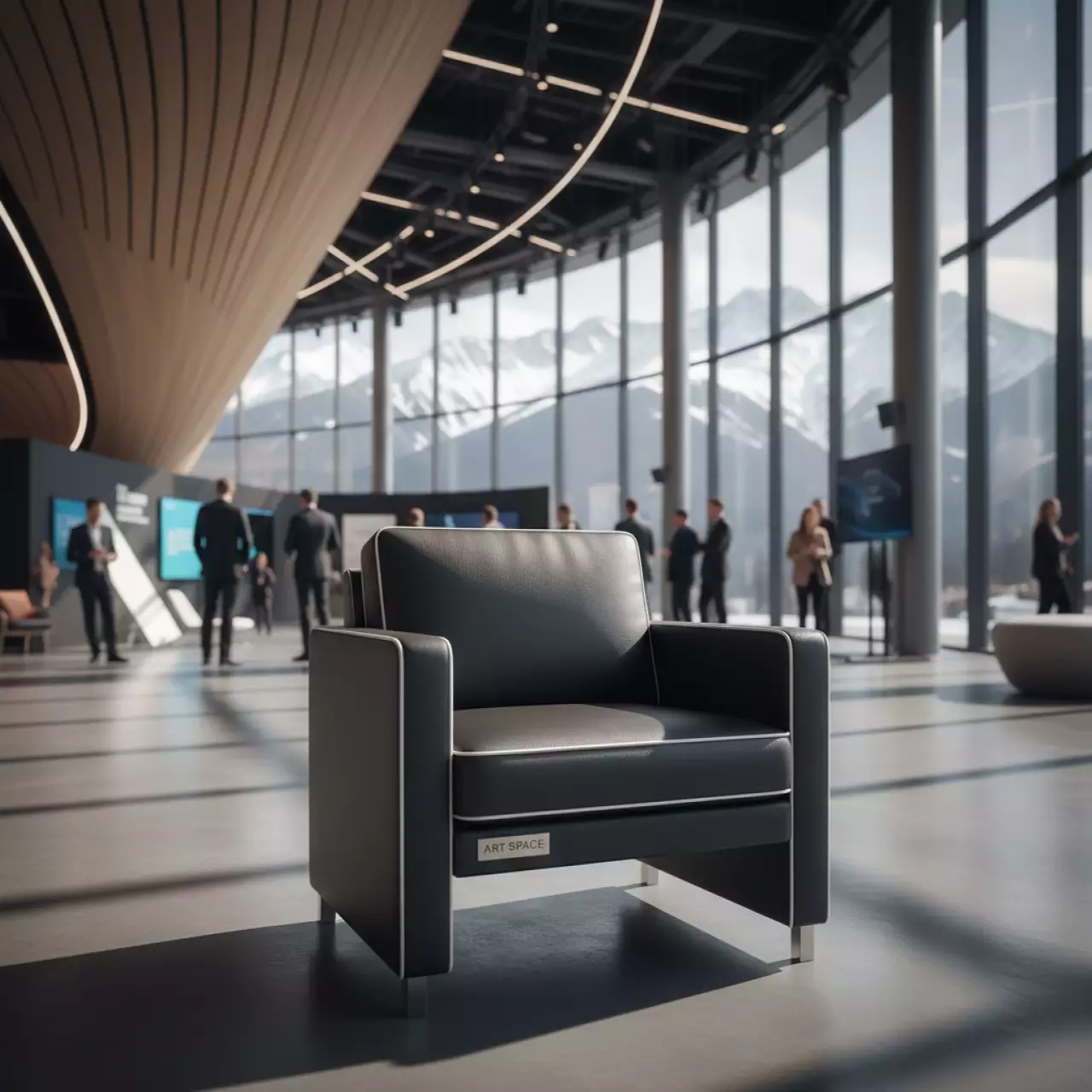 Аренда Стул черный экокожа белая Tolix Soft в Rixos Krasnaya Polyana — ART SPACE