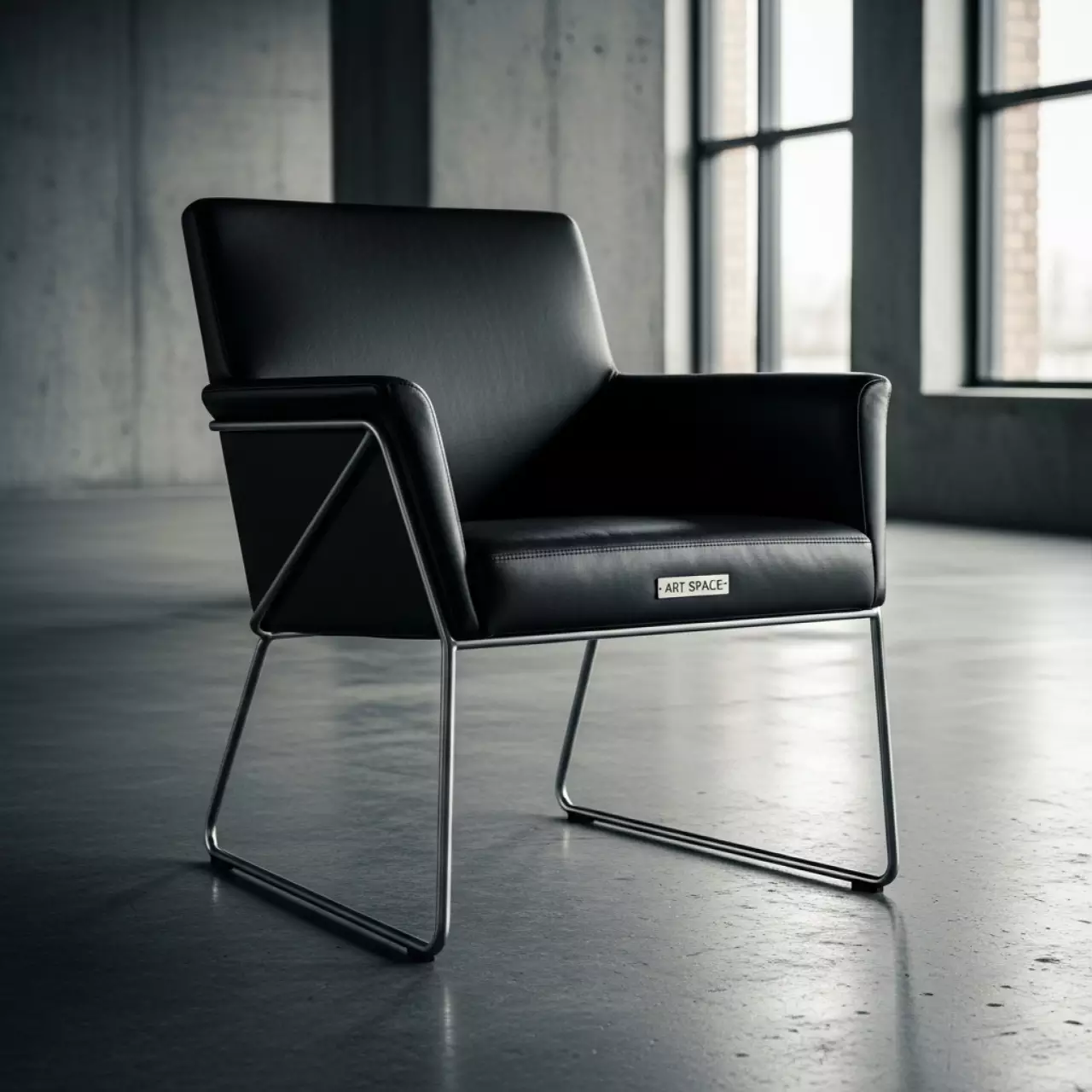 Аренда Стул черный из экокожи Neron в Sport Inn Hotel & Wellness — ART SPACE