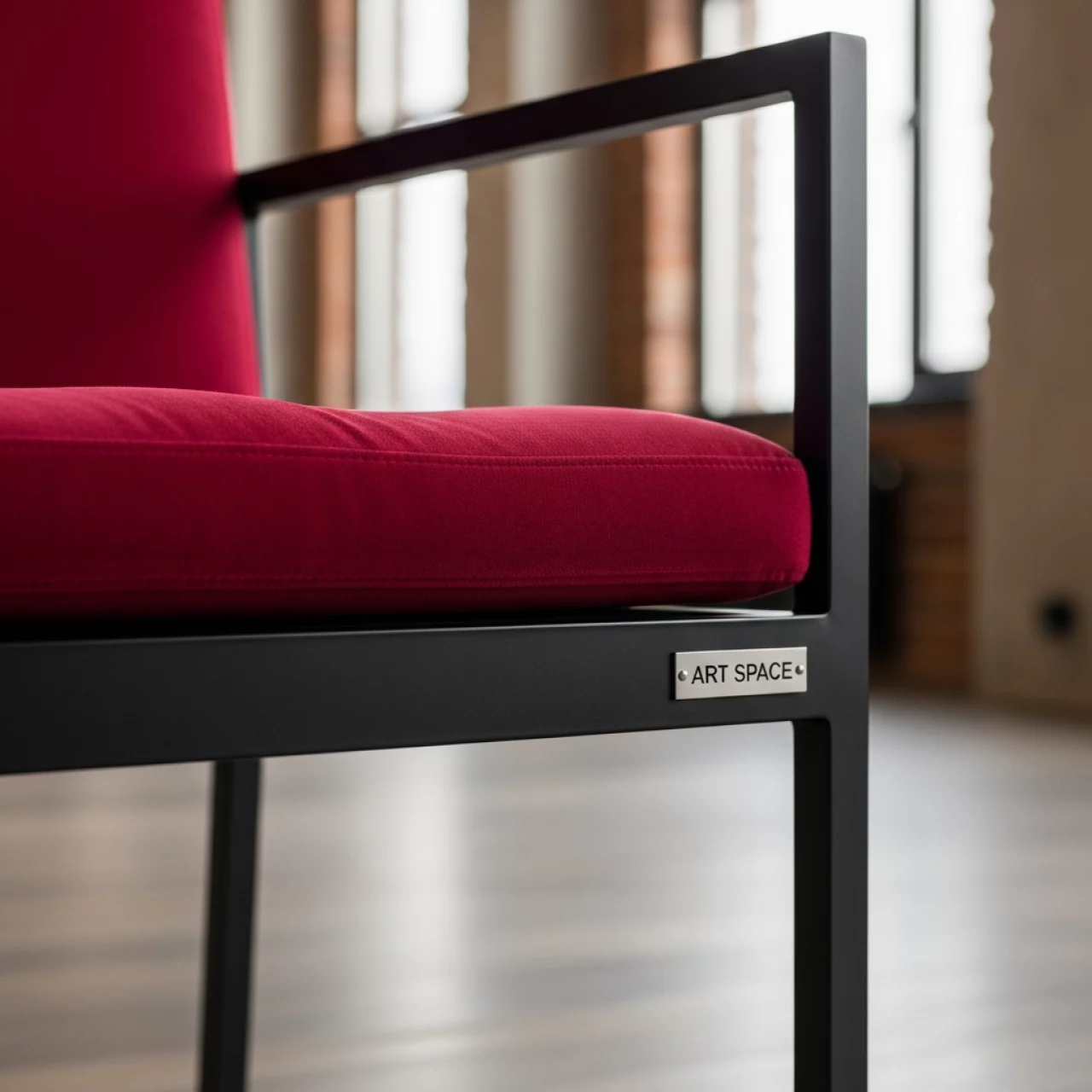Аренда Стул черный с красной бархатной подушкой УНИСОН в Гранд Отель Сочи — ART SPACE