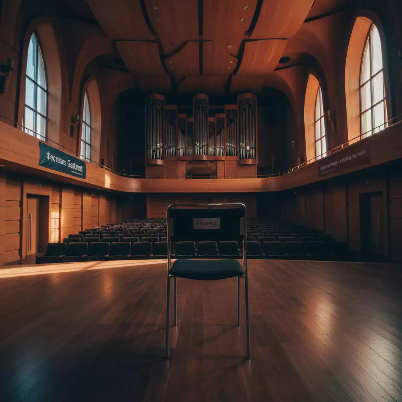 Аренда Стул черный Унисон в Зале органной и камерной музыки — ART SPACE