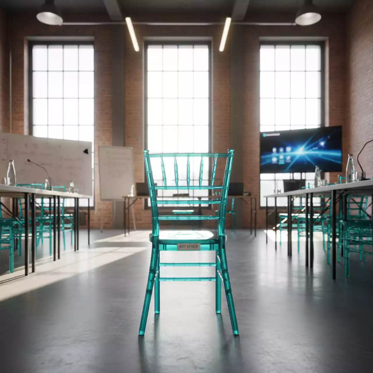 Аренда Стул Chiavari пластиковый New цветной в санатории «Заполярье» — ART SPACE