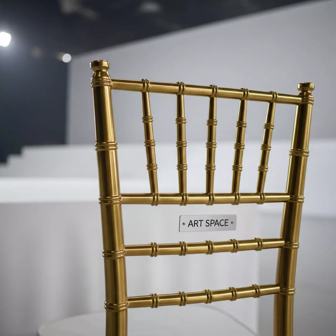 Аренда Стул Chiavari пластиковый золотой на арене «Фишт» — ART SPACE