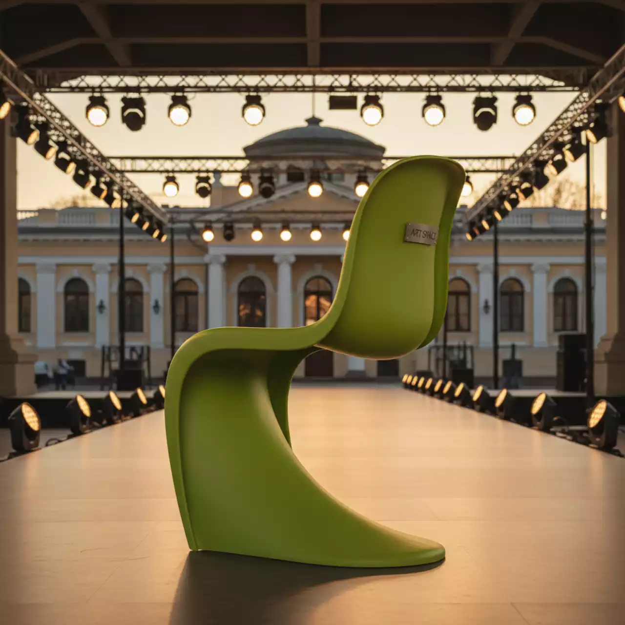 Аренда Стульчик детский Panton зеленый на территории Морпорта Сочи — ART SPACE